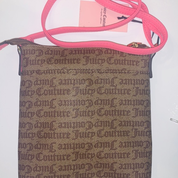 Juicy Couture Billboard Pink Brown Messenger Bag - Picture 3 of 4